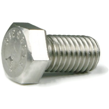 Newport Fasteners 316, 1/2"-20 Hex Head Cap Screw, Plain Stainless Steel, 1 in L, 400 PK 410582-400